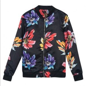 Floral Bomber Jacket